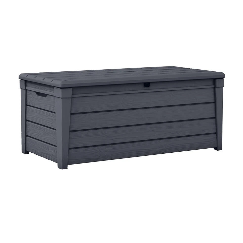 Keter Brightwood Opbergbox - 455L - 145x69,7x60,3 Cm - Grafiet 3 Keter Brightwood Opbergbox - 455L - 145x69,7x60,3 Cm - Grafiet