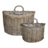 Mica Decorations Marcia Plantenmand Muurhanger - Set Van 2 - Rotan -VIDAXL || Prosperplast || Decoris Winkel 1000077540