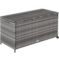 Tectake - Kussenbox Opbergbox Kuusamo Grijs