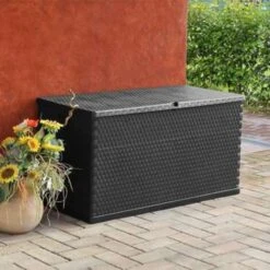 VidaXL Tuinbox 120x56x63 Cm Polypropeen Rattan Antracietkleurig -VIDAXL || Prosperplast || Decoris Winkel 1a55636a06434a0a96ff2259183776c7