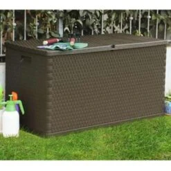 VidaXL Tuinbox 120x56x63 Cm Polypropeen Rattan Bruin -VIDAXL || Prosperplast || Decoris Winkel 7b9adffc9f2b4d1da68a1657f7a3425a