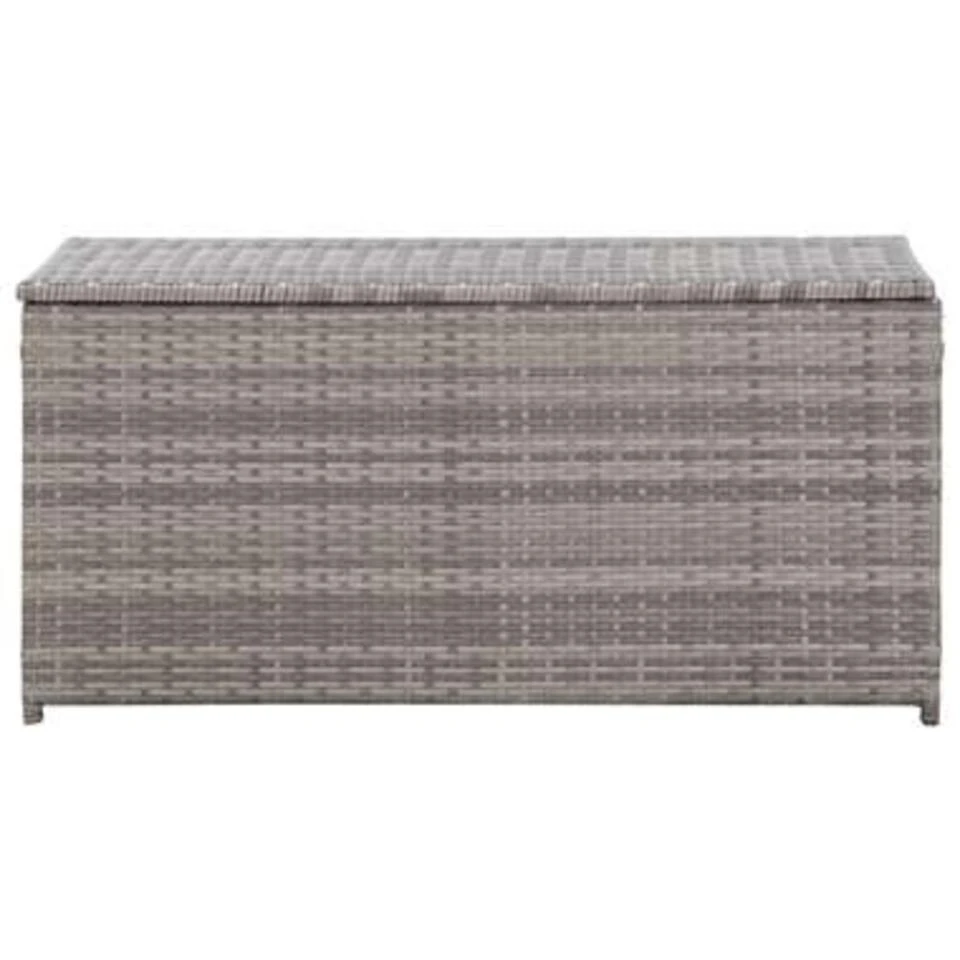 VidaXL Tuinbox 100x50x50 Cm Poly Rattan Grijs 5 VidaXL Tuinbox 100x50x50 Cm Poly Rattan Grijs - Afbeelding 3