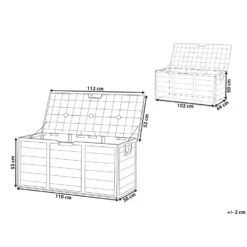 Beliani Kist LOCARNO - Beige Synthetisch Materiaal -VIDAXL || Prosperplast || Decoris Winkel ae87b28efc1f49d7a8c062575ec4c121