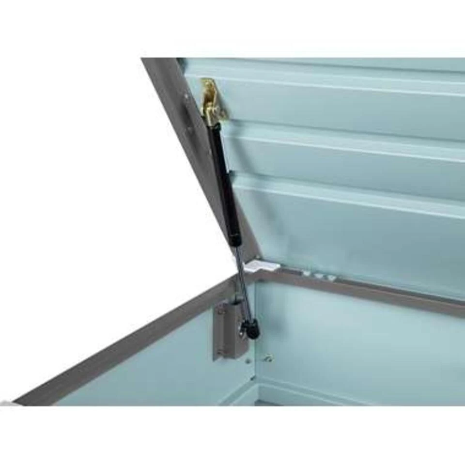 Beliani Kist CEBROSA - Grijs Staal 6 Beliani Kist CEBROSA - Grijs Staal - Afbeelding 4