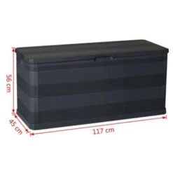 VidaXL Tuinbox 117x45x56 Cm Zwart -VIDAXL || Prosperplast || Decoris Winkel b8ed5e66cd6147c0b4899356adbb7be0