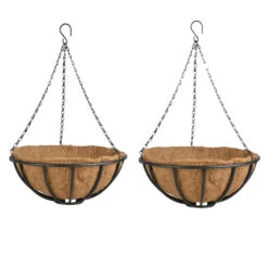 Esschert Design Hanging Basket - Metaal - Zwart - Met Inlegvel - 35 Cm -VIDAXL || Prosperplast || Decoris Winkel bf6bedc3ee6e45febe39a8a0389f264e