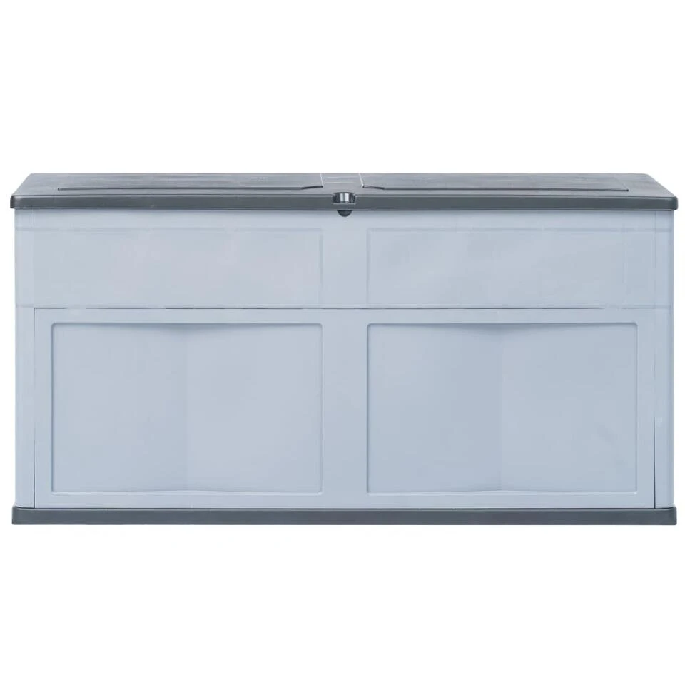 VidaXL Opbergkist 320 L Grijs Zwart 5 VidaXL Opbergkist 320 L Grijs Zwart - Afbeelding 3